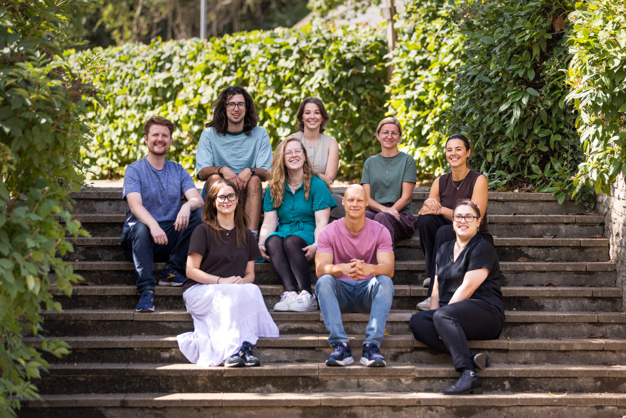 The Albotherm team gathered together outdoors in Bristol